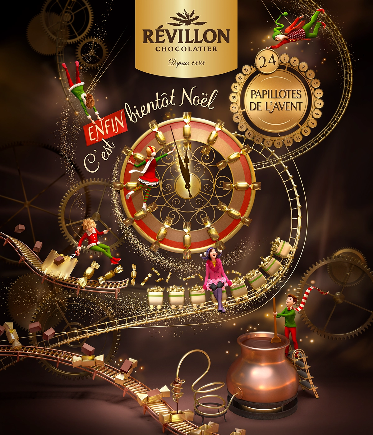 RÉVILLON Calendrier de l'Avent - 3D